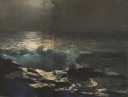 Winslow Homer Moonlight,Wood Island Light (mk44) oil painting